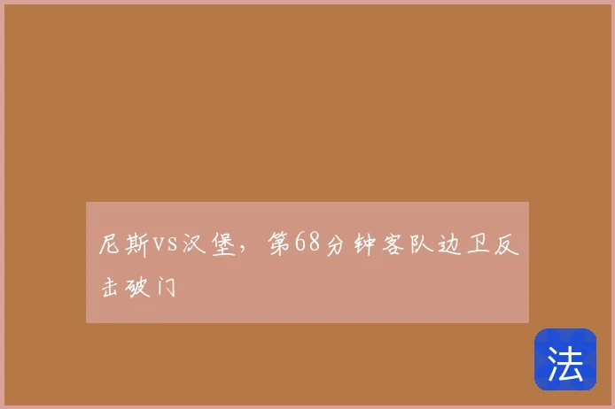 尼斯vs汉堡,第68分钟客队边卫反击破门